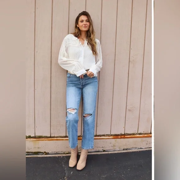 NWT! Blank NYC Jeans The Howard Midrise Loose Fit Denim Size 30‎ - Picture 6 of 16